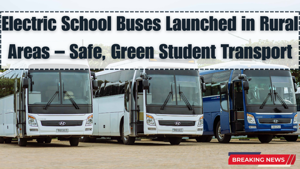 Electric School Buses Launched in Rural Areas – Safe, Green Student Transport