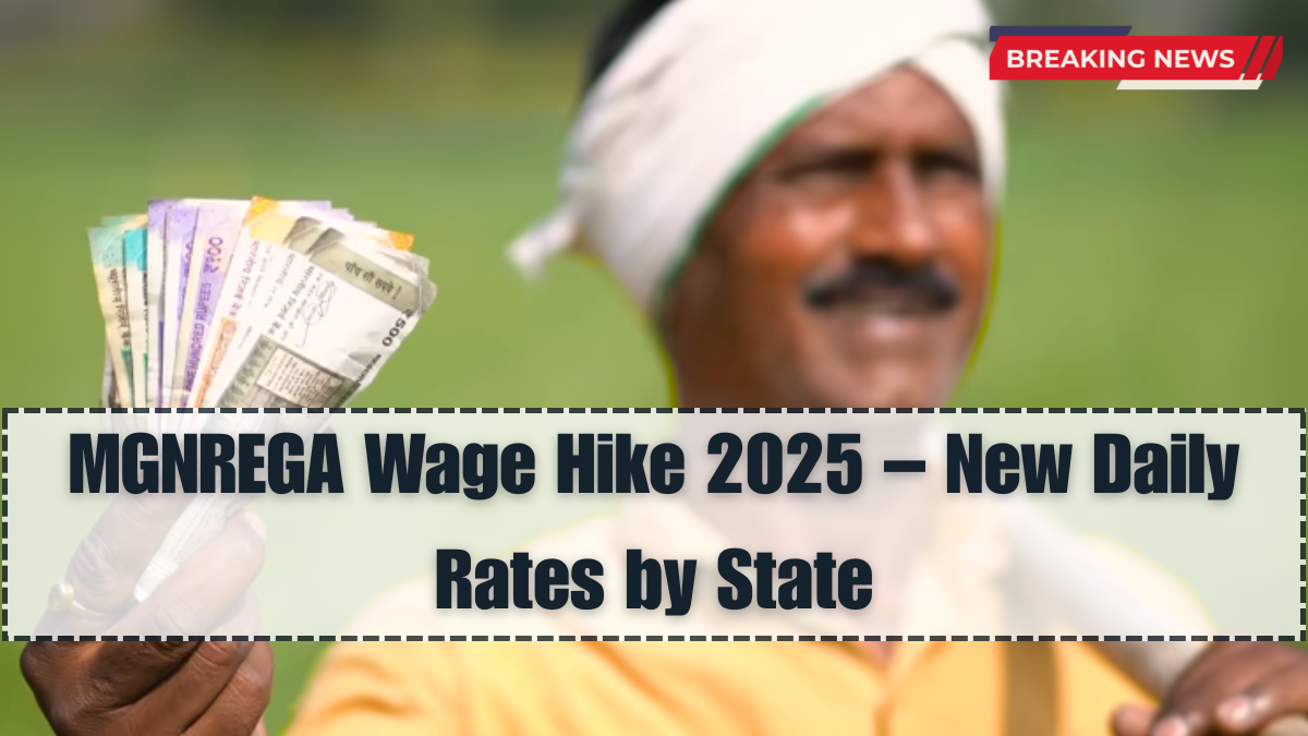 MGNREGA Wage Hike 2025 – New Daily Rates by State