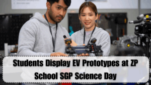 Students Display EV Prototypes at ZP School SGP Science Day
