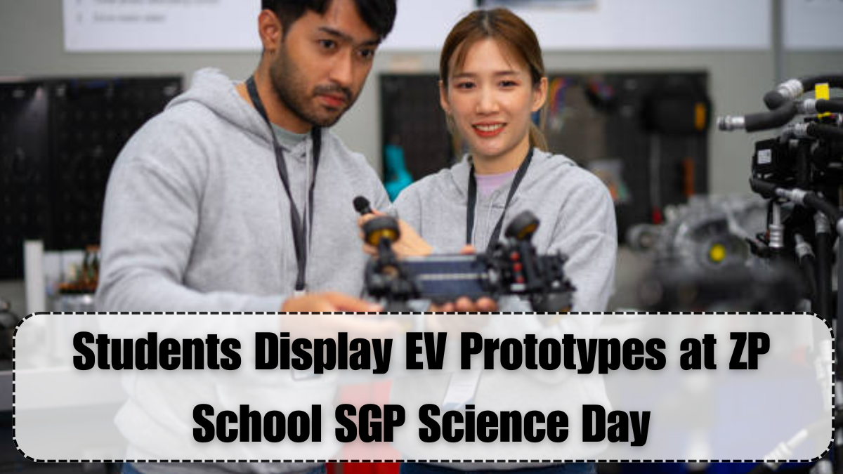 Students Display EV Prototypes at ZP School SGP Science Day