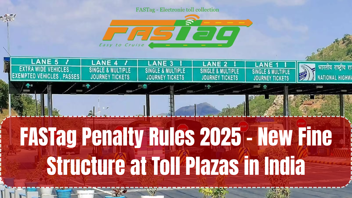 FASTag Penalty Rules 2025 – New Fine Structure at Toll Plazas in India