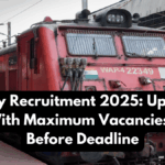 Railway Recruitment 2025: Upcoming Zones With Maximum Vacancies – Apply Before Deadline