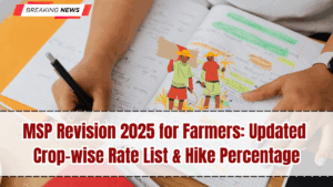MSP Revision 2025 for Farmers: Updated Crop-wise Rate List & Hike Percentage