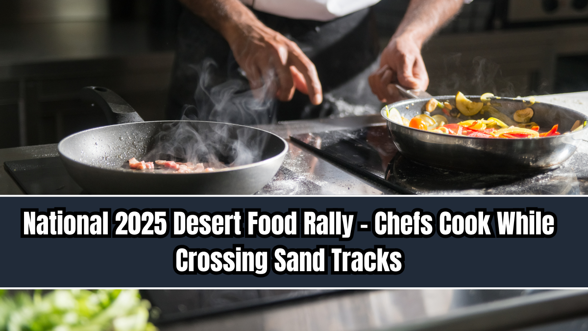 National 2025 Desert Food Rally – Chefs Cook While Crossing Sand Tracks